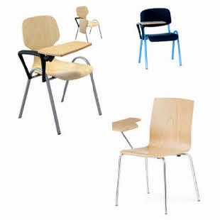 Collegestuhl mit Schreibtablar